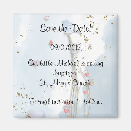 Taufe Save the Date Magnet