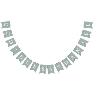 Taufe Taufe des grünen Weißen Kreuzes Jagdfahnen Wimpelkette