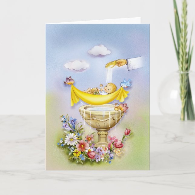 Taufe, Taufeinladung Einladung (Vorderseite)