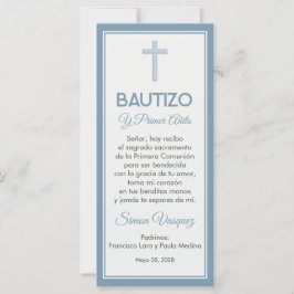 Taufe und Minimalistisches Lesezeichen zum ersten