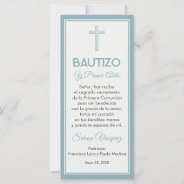 Taufe und Minimalistisches Lesezeichen zum ersten