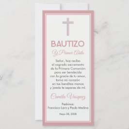 Taufe und Minimalistisches Lesezeichen zum ersten