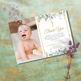 Taufe und Taufe des Lilac-Blutes / Christening-Fot Dankeskarte