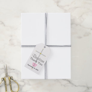 Taufe Vielen Dank Silver Cross Pink Name Geschenkanhänger