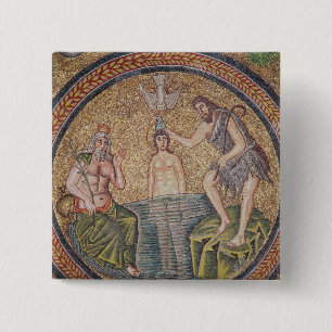 Taufe von Christus durch Johannes der Täufer Button