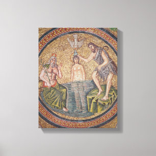 Taufe von Christus durch Johannes der Täufer Leinwanddruck