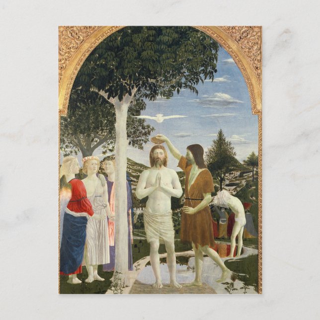 Taufe von Christus Postkarte (Vorderseite)