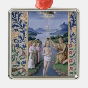 Taufe von Christus Silbernes Ornament