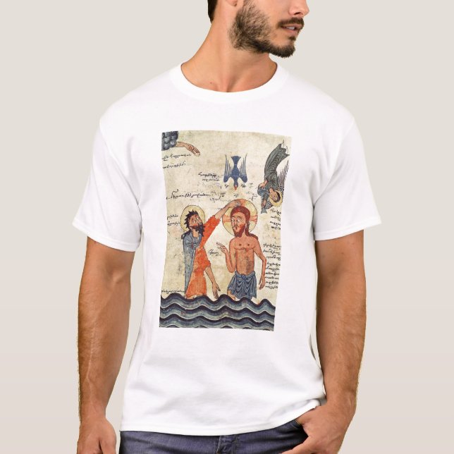 Taufe von Christus, von einem Evangelium T-Shirt (Vorderseite)