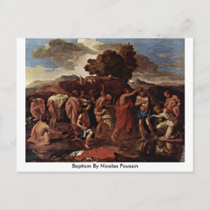 Taufe von Nicolas Poussin Postkarte