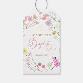 Taufe Wildblumen Geschenkanhänger