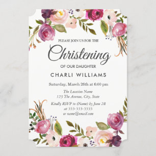 Taufe zur Blumenweihe im botanischen Garten Einladung