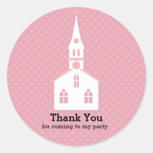 Taufebaby * wählen Sie Hintergrundfarbe Runder Aufkleber