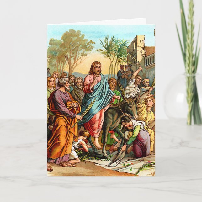 Taufen Eintritt in Grußkarte Karte (Vorderseite)