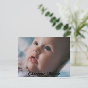 Tauffeier für Taufen Postkarte