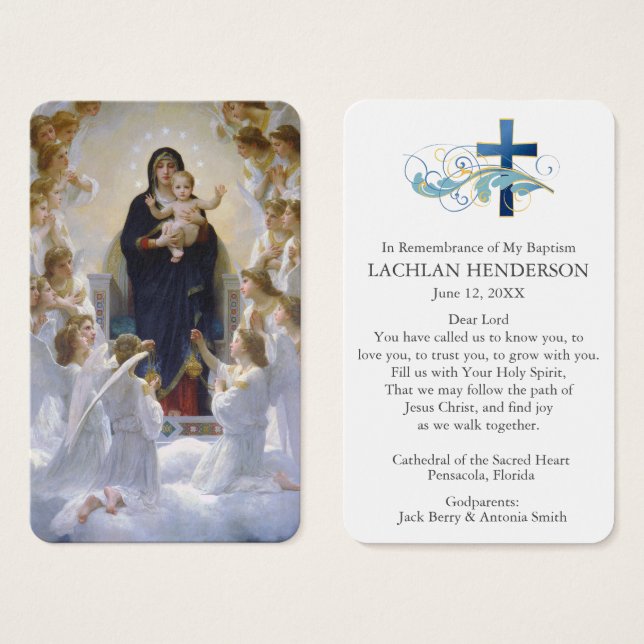 Taufgebet | Jungfrau & Engel (Vorne & Hinten)