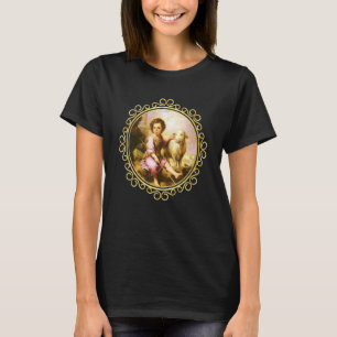 Taufgemälde Jesus Agnus Dei von Johannes dem Täufe T-Shirt