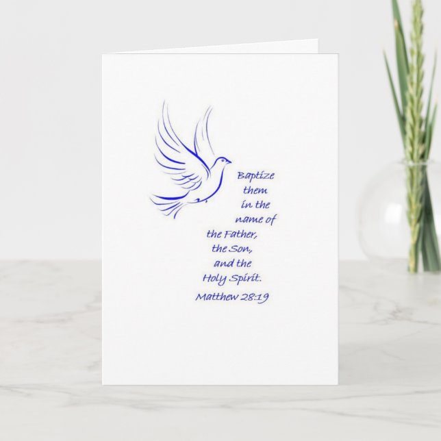 Taufkarte Karte (Vorderseite)