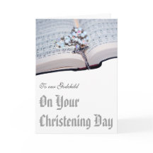 Taufkarte von Godparents zu Patentkind