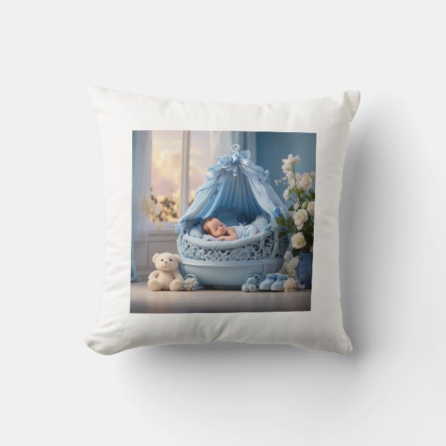 Taufkissen für Jungen Kissen (Vorderseite)