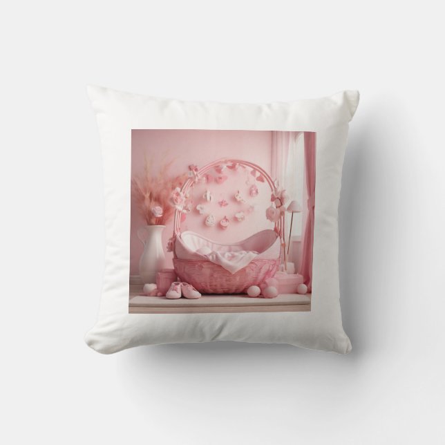 Taufkissen für Mädchen Kissen (Vorderseite)