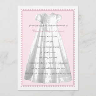 Taufkleid-Einladung Einladung