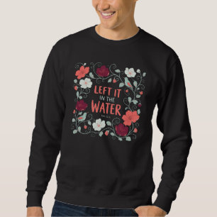 Taufkleid 'Links im Wasser gelassen' Florales Desi Sweatshirt
