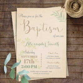 Tauflanung Einladung