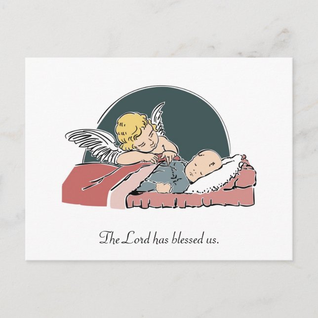 Tauflanung Einladungspostkarte (Vorderseite)