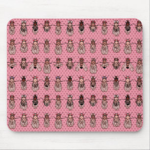 Taufliege-Frucht-Fliegen-Genetik - Mutanten - Rosa Mousepad