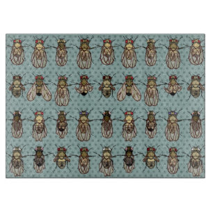 Taufliege-Frucht-Fliegen-Genetik - Mutanten Schneidebrett