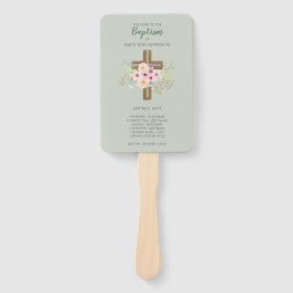 Taufprogramm Fan - Blumenkreuz Fächer