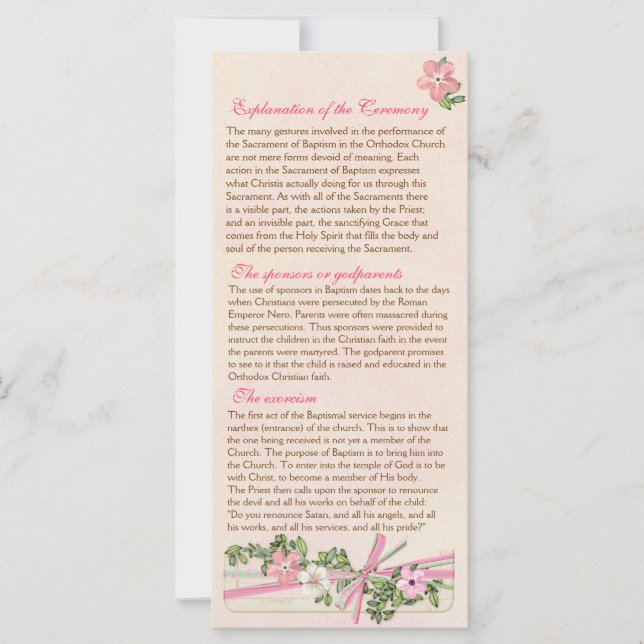 Taufprogramm für Blumen 2/5 (Vorderseite)