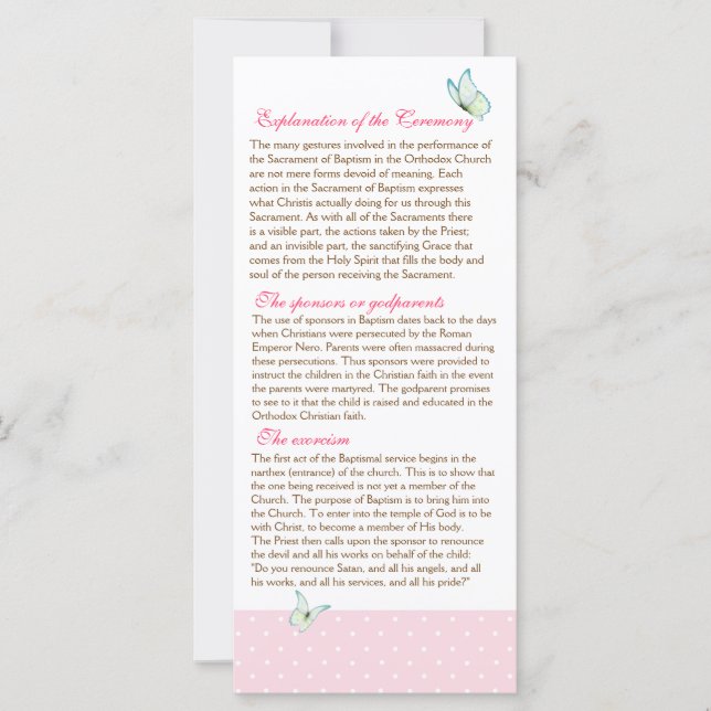 Taufprogramm für Tscherisch-Blossom 2/5 (Vorderseite)