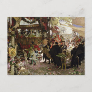 Taufprozession von Prinz Juan in Sevilla Postkarte