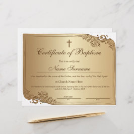 Taufschein, Baby Dedication