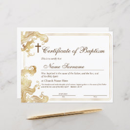 Taufschein, Baby Dedication