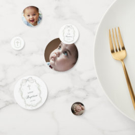 Tauftisch für weißes Gipskraut Konfetti