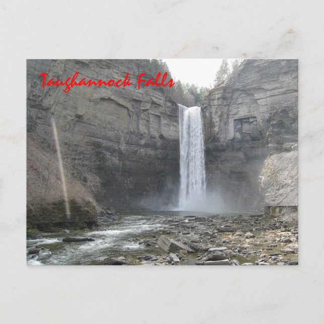 Taughannock Falls Postkarte (Vorderseite)
