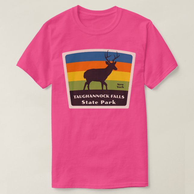 Taughannock Falls Staat Park New York Roaming Deer T-Shirt (Design vorne)