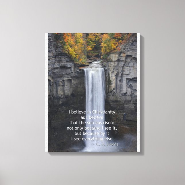 Taughannock Falls, Ulysses, NY Leinwanddruck (Vorderseite)