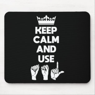 Taugliches Bewusstsein und Gebärdensprache 1 Mousepad