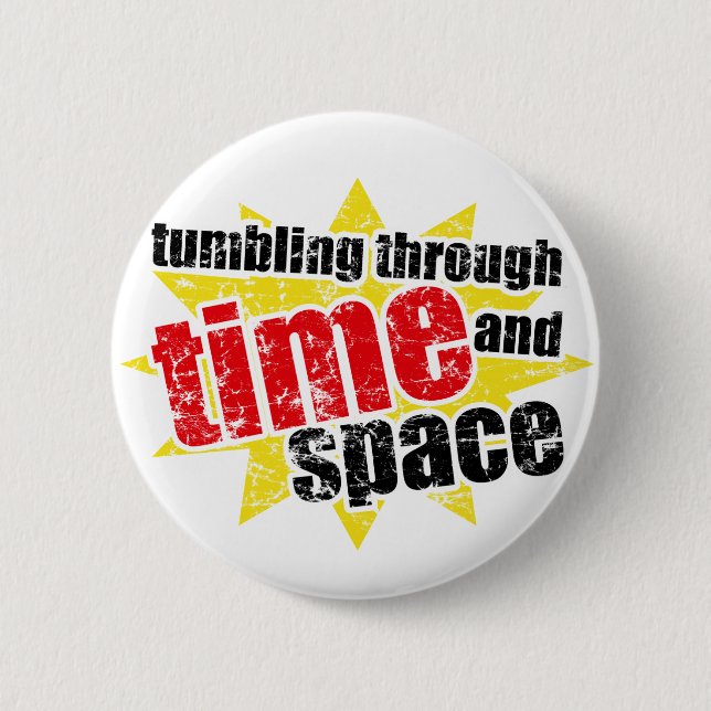 Taumelschwingung durch Zeit und Raum Button (Vorderseite)
