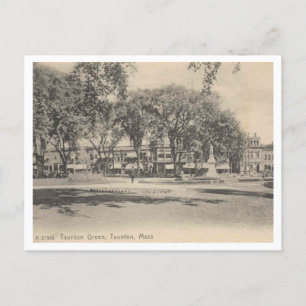 Taunton MA, The Green, 1915 Postkarte