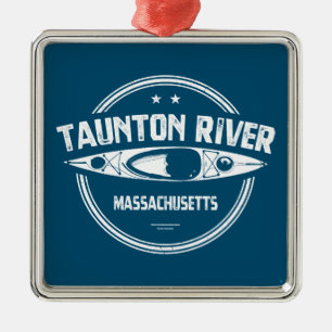 Taunton River Massachusetts Kayaking Ornament Aus Metall