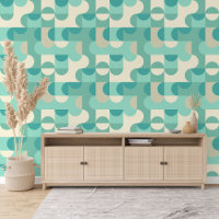 Taupe Beige Aquamarin Blue Mint Green Circles Must