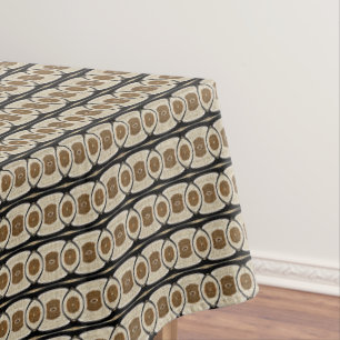 Taupe Beige Kaffee Brown Angesagt Orient Bali Art  Tischdecke