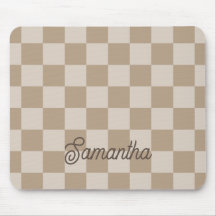 Taupe Beige Schachbretter Script Name