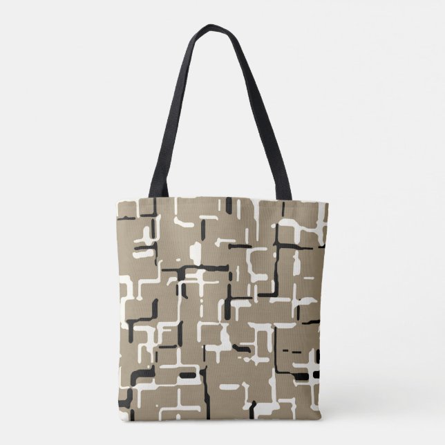 Taupe Beige Schwarz-weiß (Rückseite)