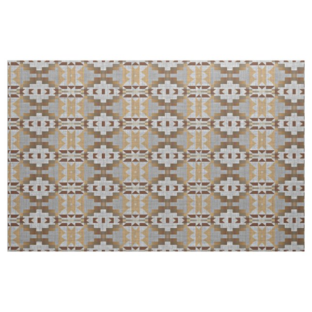 Taupe Beige Tan Dark Brown Gray Ethnic Look Stoff (Fat Quarter (45,7 x 55,9 cm))